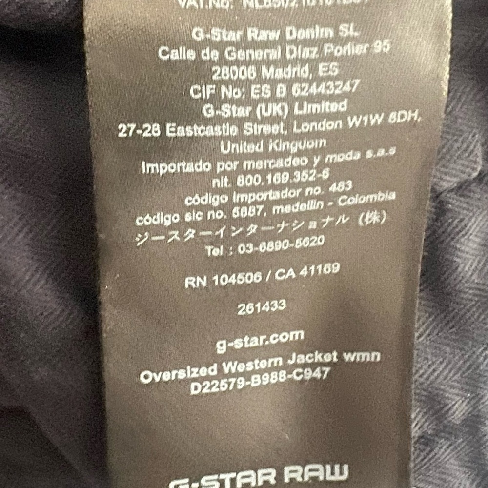 G-Star RAW Women’s Oversized Western Jacket – Size L – New - Picture 8 of 10